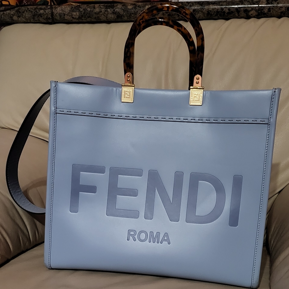 Fendi medium shopper. Matching wrappy not included. Fendi Sunshine tote.